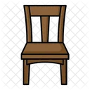 Wooden Chair Chairs Furniture Icon