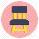 Wooden Chair Seat Sitting Icon