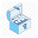Wooden Chest Treasure Box Icon