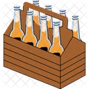 Beverage Bottles Crate Icon