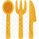 Utensil Wooden Cutlery Icon