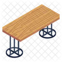 Wooden Table Wooden Desk Furniture Icon