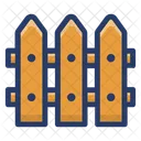 Wooden Fence Arrowhead Barrier Paling Icon