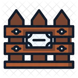 Wooden fence  Icon