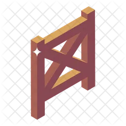 Wooden Fence  Icon