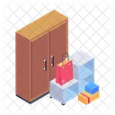 Wooden Furniture Room Furniture Furniture Shifting Icon