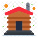 Wooden Home Wooden House Winter House Icon