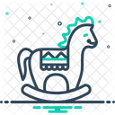 Wooden Horse Handmade Horse Icon