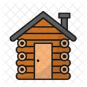 Wooden House Cabin Int The Woods Cabin In The Woods Icon
