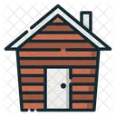 Wooden House Cold Protection House Icon