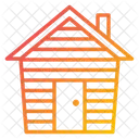 Wooden House Cold Protection House Icon