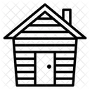 Wooden House Cold Protection House Icon