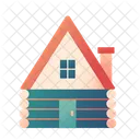 Cabin Wooden House Home Icon
