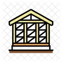 Wooden Frame Building Icon