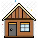 Mhut Wooden Hut House Icon