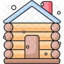 Wooden Hut House Building Icon