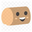 Wooden Log Smiley Emoji Emoticon Icon