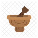 Wooden Mortar Handcrafted Goods Authentic Icon
