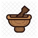 Wooden Mortar Handcrafted Goods Authentic Icon
