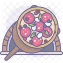 Wooden Pizza Bake Icon