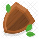 Wooden Shield Defense Icon