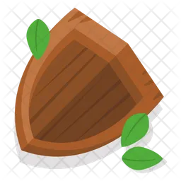 Wooden Shield  Icon