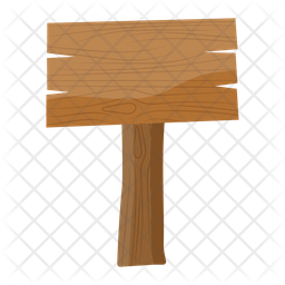 Download Cartoon Wooden Sign Boards Icon pack Available in SVG, PNG ...