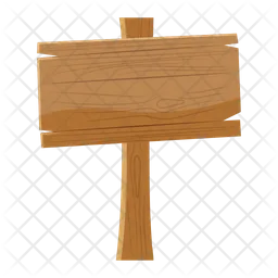 Wooden Signboard  Icon