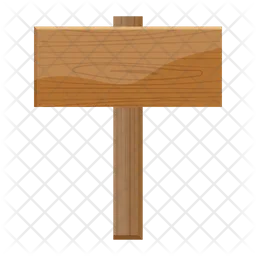 Wooden Signboard  Icon