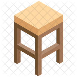 Wooden Stool Icon