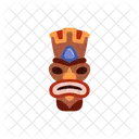 Tiki Mask Wooden Icon