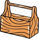 Wooden Tool Box Toolbox Equipment Icon
