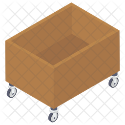 Wooden Trolley Icon