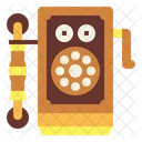 Wooden Wall Telephone  Icon
