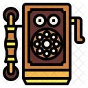 Wooden Wall Telephone Icon