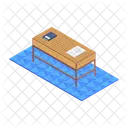 Wooden Table Furniture Durable Icon