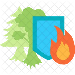 Woods Protection from Fire  Icon