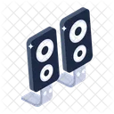 Audio Speaker Woofers Sound System Icon