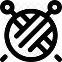 Wool Ball Knitting Yarn Icon
