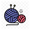 Knitting Tool Color Icon