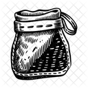 Wool Pouch Sack Bag Icon