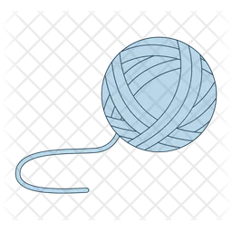 Woolen ball with thread  Icon