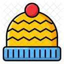 Bobble Cap Cap Winter Cap Icon