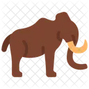 Woolly Mammoth Dinosaur Icon