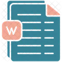Word File Text Icon