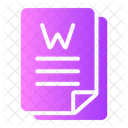 Word Doc Microsoft Word Document Icon
