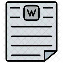 Word document  Icon