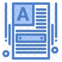 Word Dokument Web Builder Erste Seite Symbol