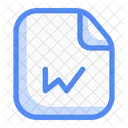 Word File Document File Icon