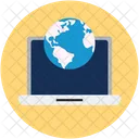 Wordwide Laptop Global Icon